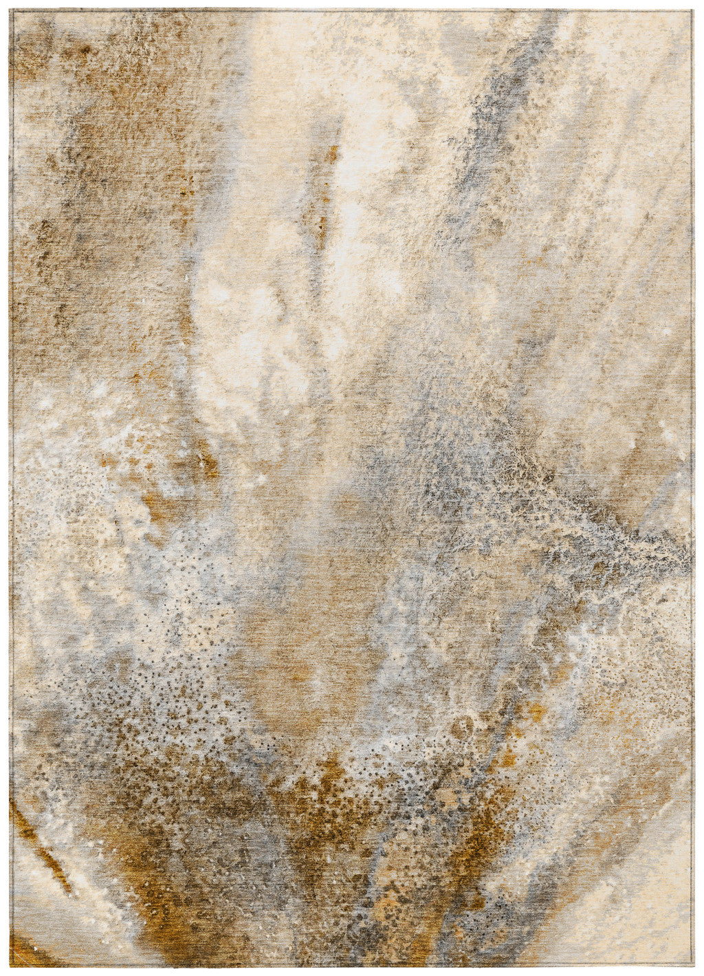 Stain-Resistant, Non-Skid Washable Outdoor Runner Rug with Stylish Abstract Design for Homes