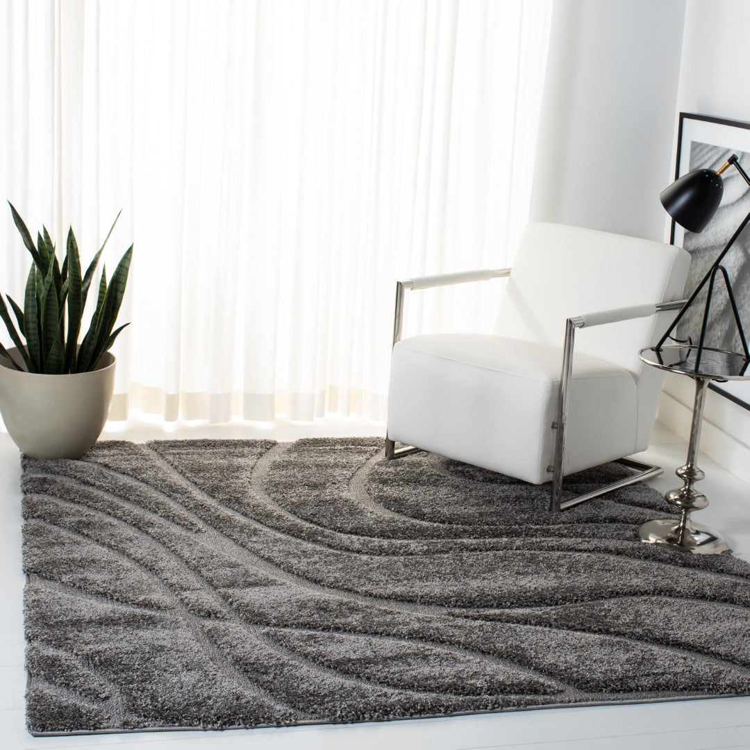 Luxurious Power Loomed Polypropylene Shag Rug from Turkey for Cozy Florida Home Decor