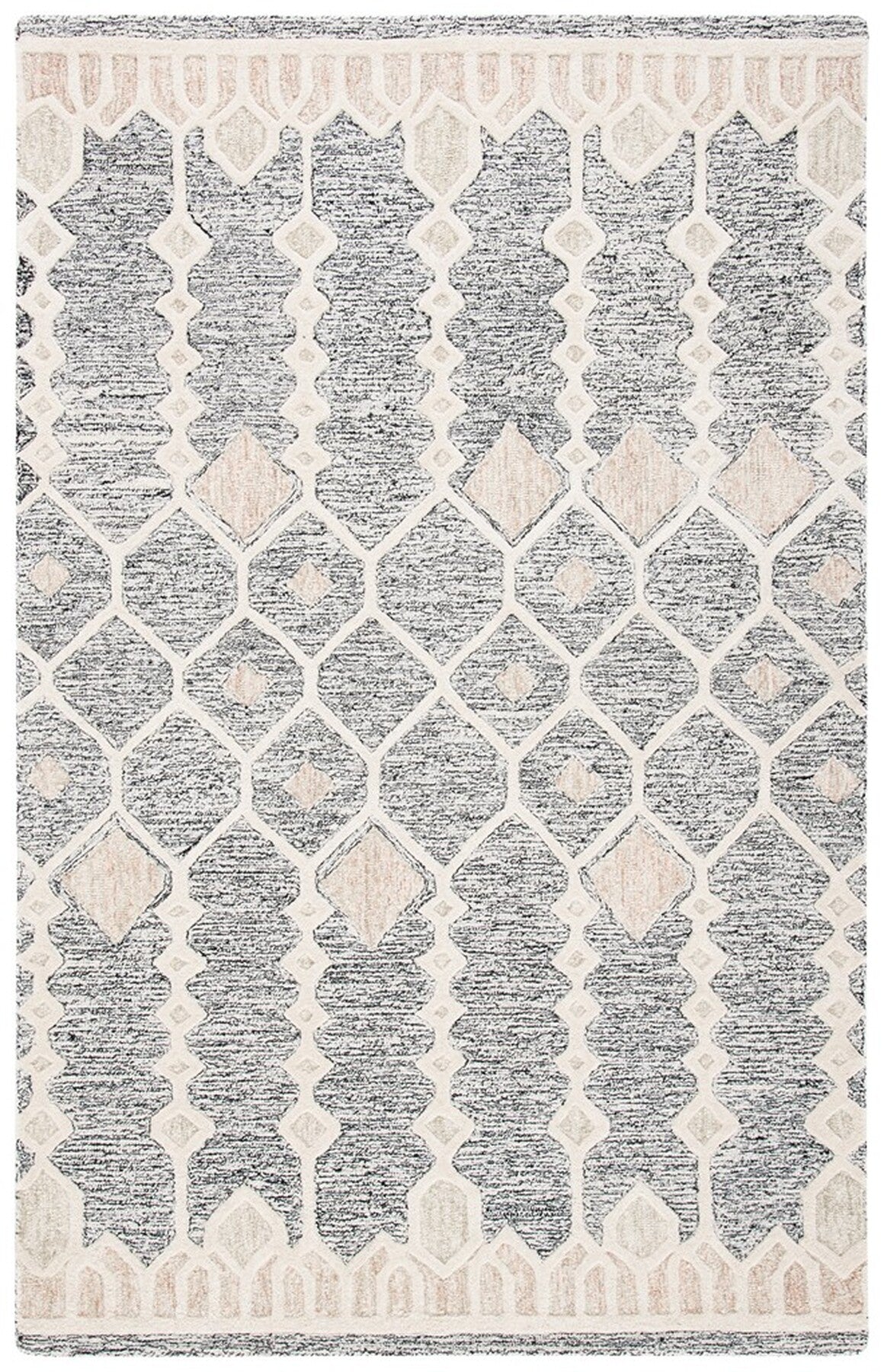 Exquisite Artistry Hand - Crafted Bohemian Area Rug for Home Decor, Made of 85% Wool and 15% Cotton for a Luxurious Feel