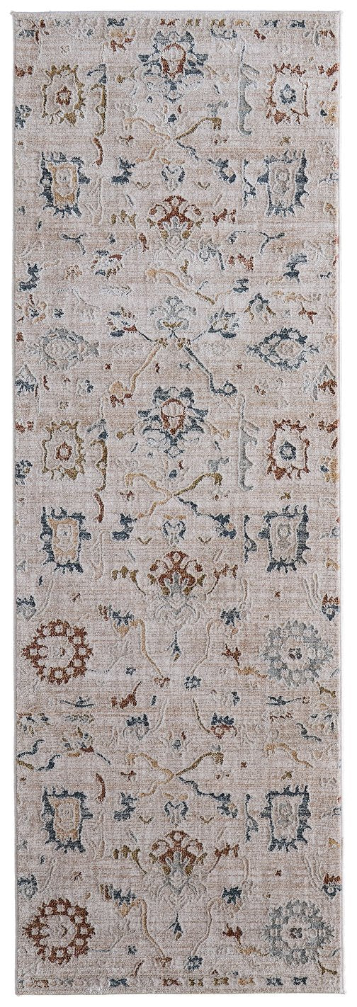 Pasha Soft and Low-Pile Vibrant Floral Area Rug - Stain-Resistant Polyester Rug Ideal for High-Traffic Spaces