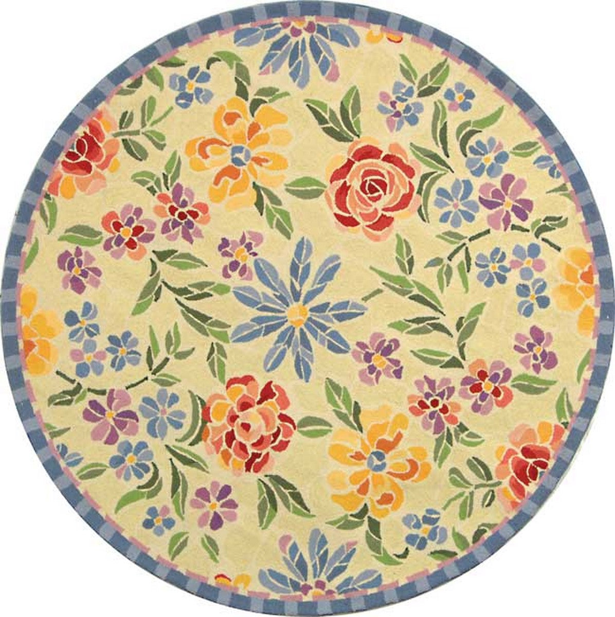 Luxurious Hand-Hooked Chelsea Rug - 100% Pure Virgin Wool Pile Featuring Timeless American and Turn-of-the-Century European Designs