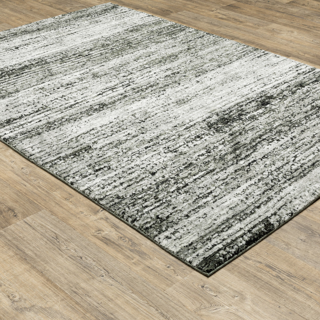 Luxurious Gold and Slate Abstract Contemporary Runner Rug for Creating Vibrant Interior Spaces
