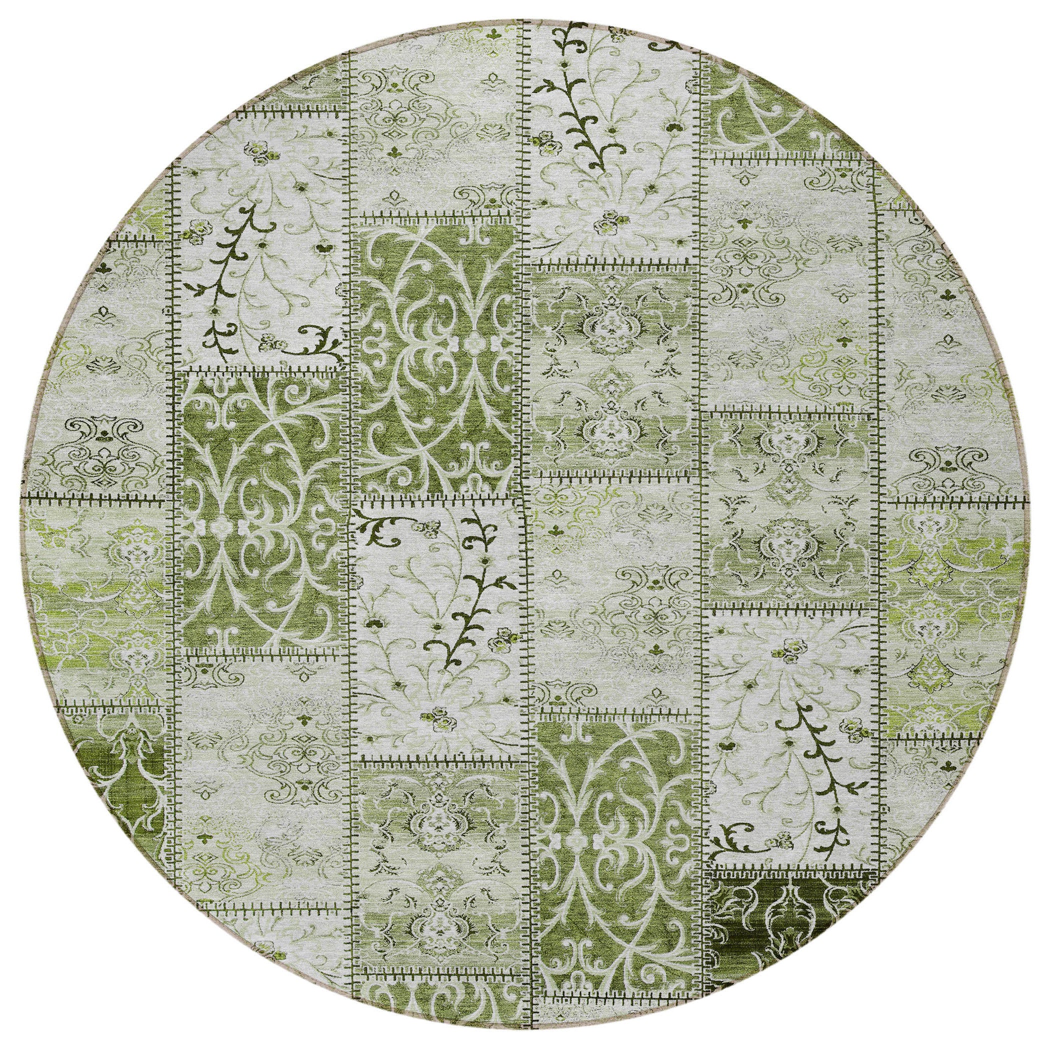 Stylish and Washable Outdoor and Indoor Runner Rug with Patchwork Design for Versatile Use