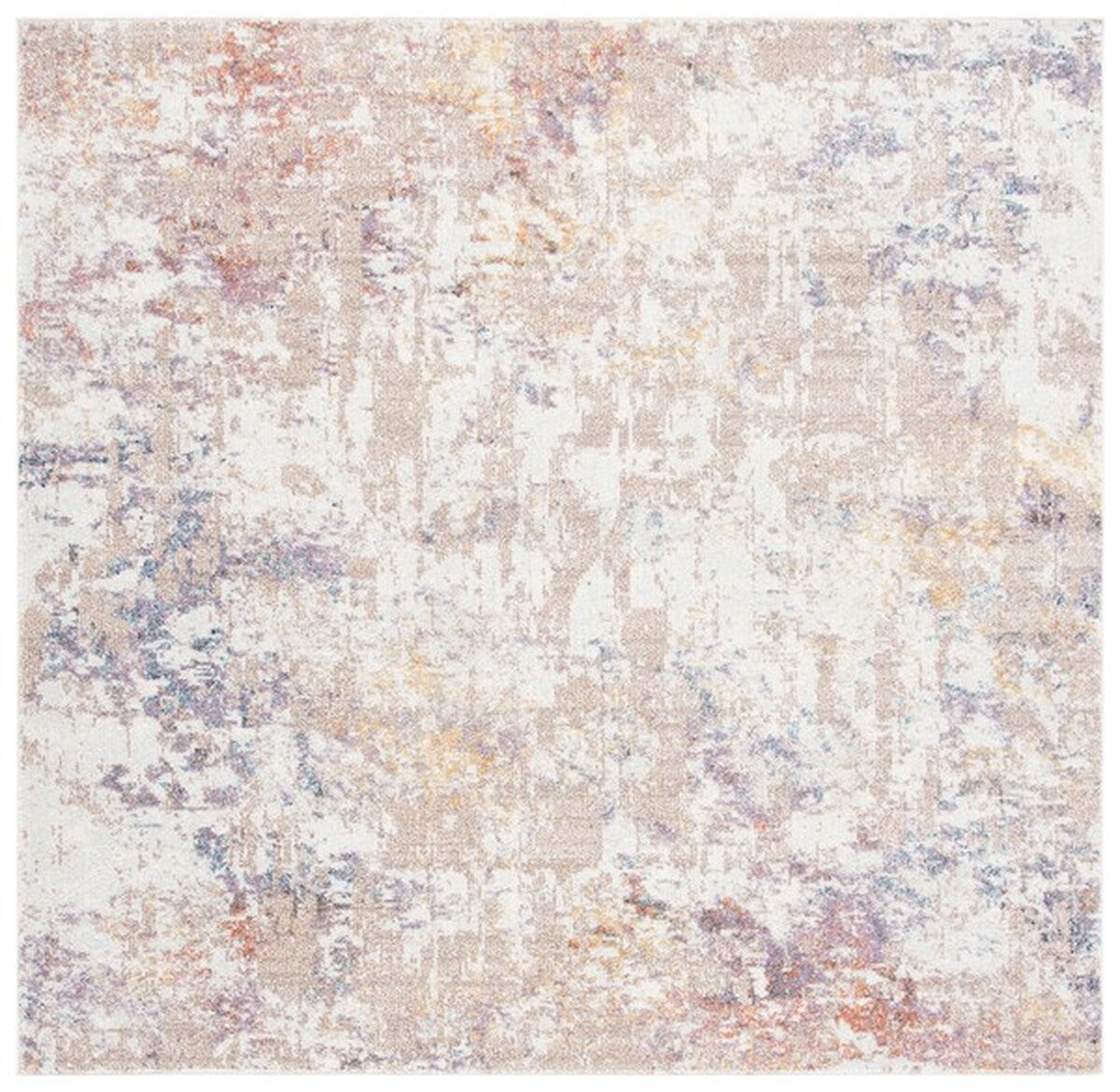 Contemporary Crystal Power - Loomed Area Rug Crafted from a Durable Blend of Jute and Cotton Ideal for Modern Living Spaces