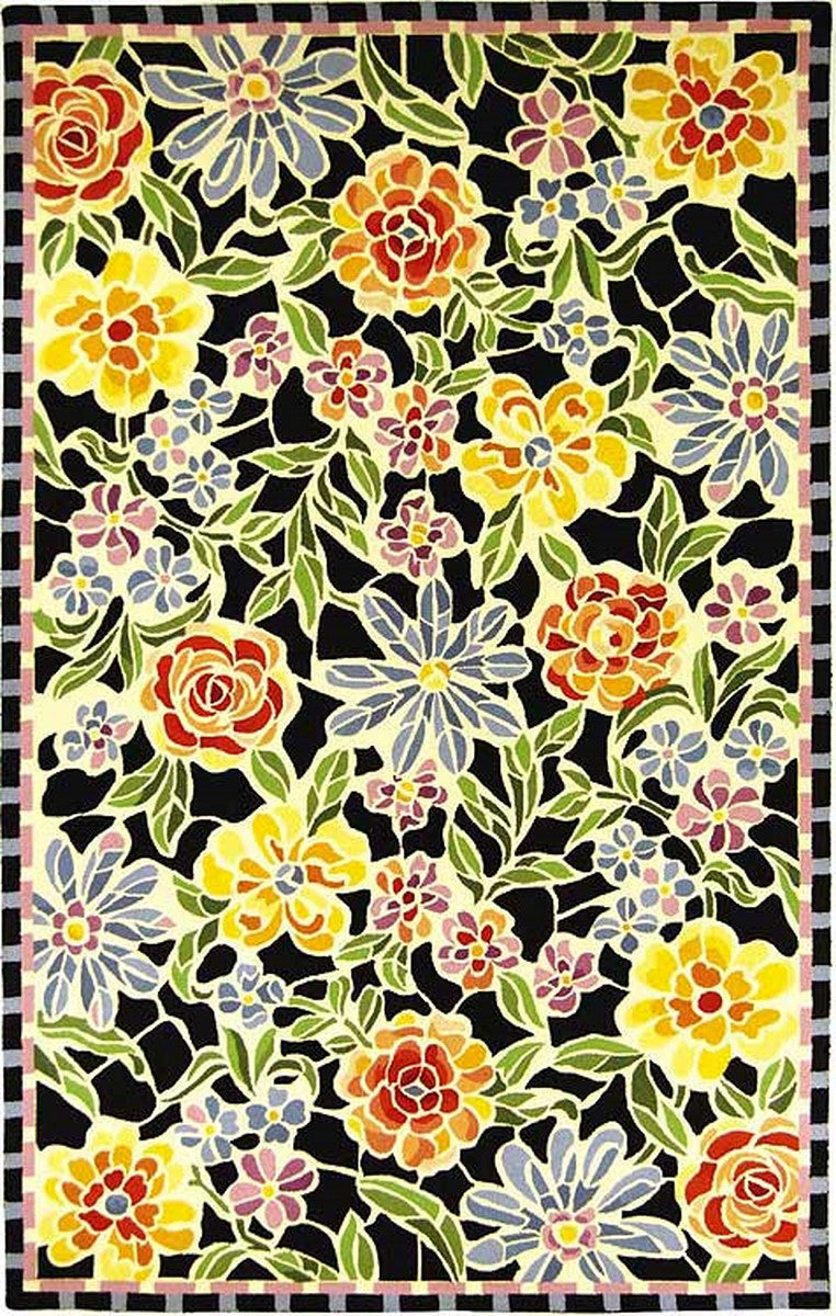 Luxurious Hand-Hooked Chelsea Rug - 100% Pure Virgin Wool Pile Featuring Timeless American and Turn-of-the-Century European Designs