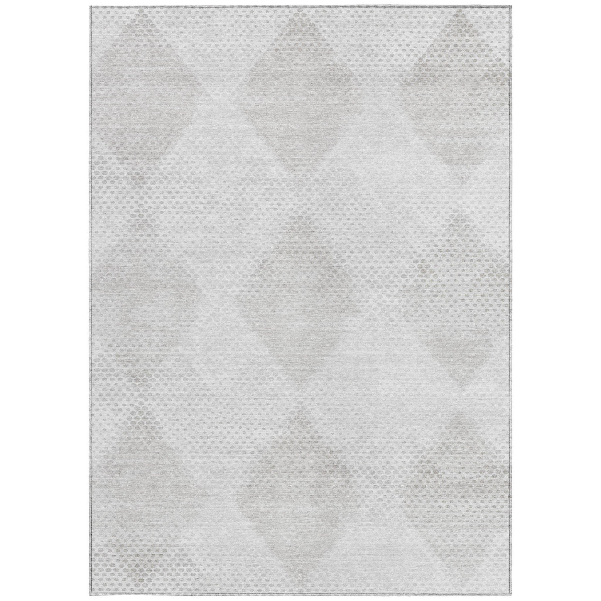 Stylish Blue Geometric Washable & Stain-Resistant Runner Rug for Indoor/Outdoor Spaces