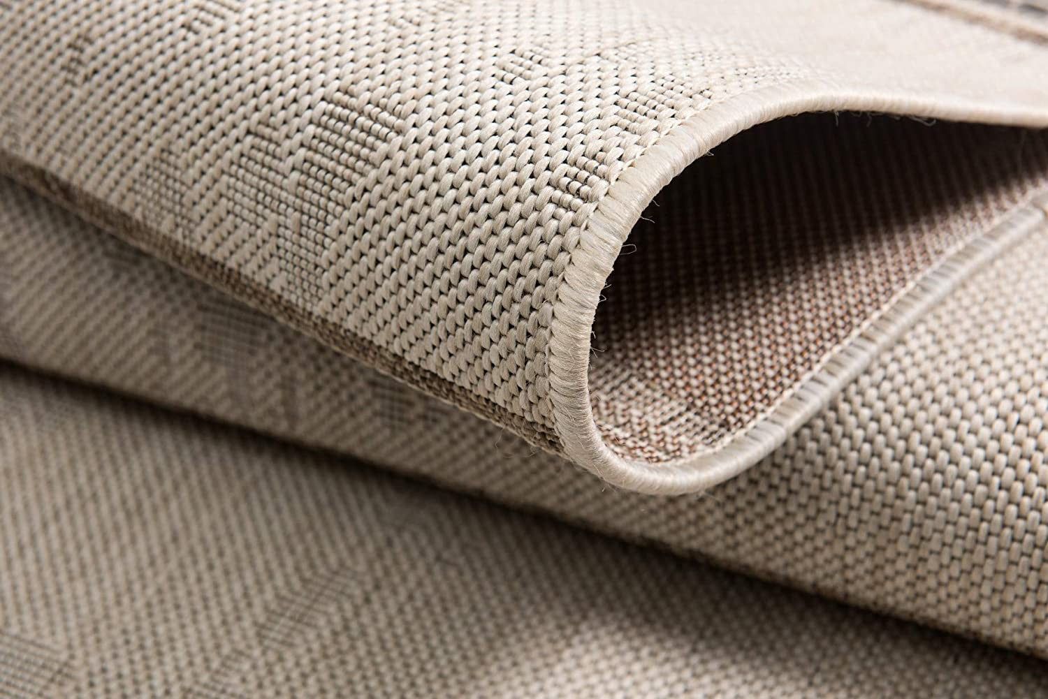 Ivory Striped Power Loom Runner Rug - Elegant Design for Modern Home Decor