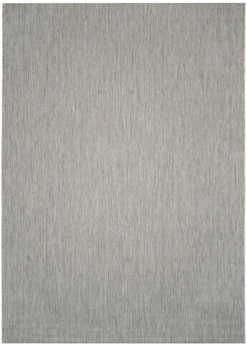 Stylish All-Weather Chevron Power Loomed Rug for Outdoor Living Spaces