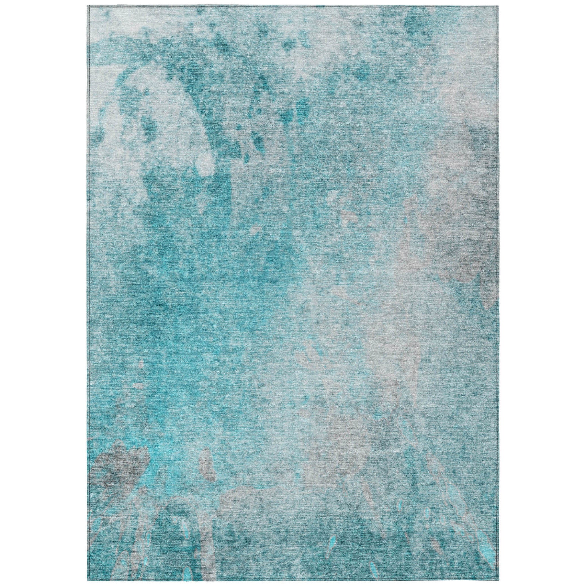 Stylish Washable & Stain-Resistant Indoor-Outdoor Abstract Runner Rug