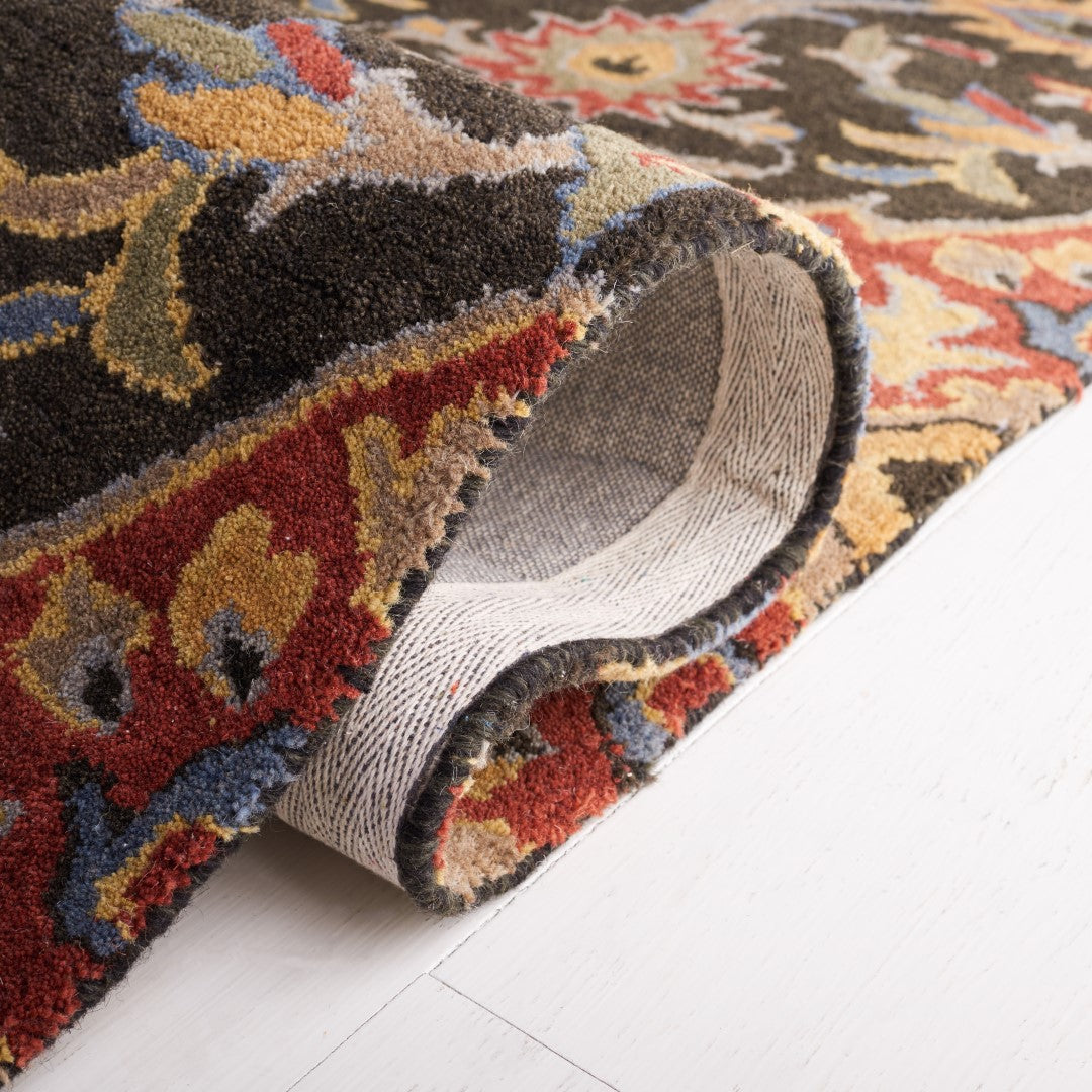 Luxurious Indian Hand-Tufted Wool Rug with 12mm Pile for Enduring Elegance
