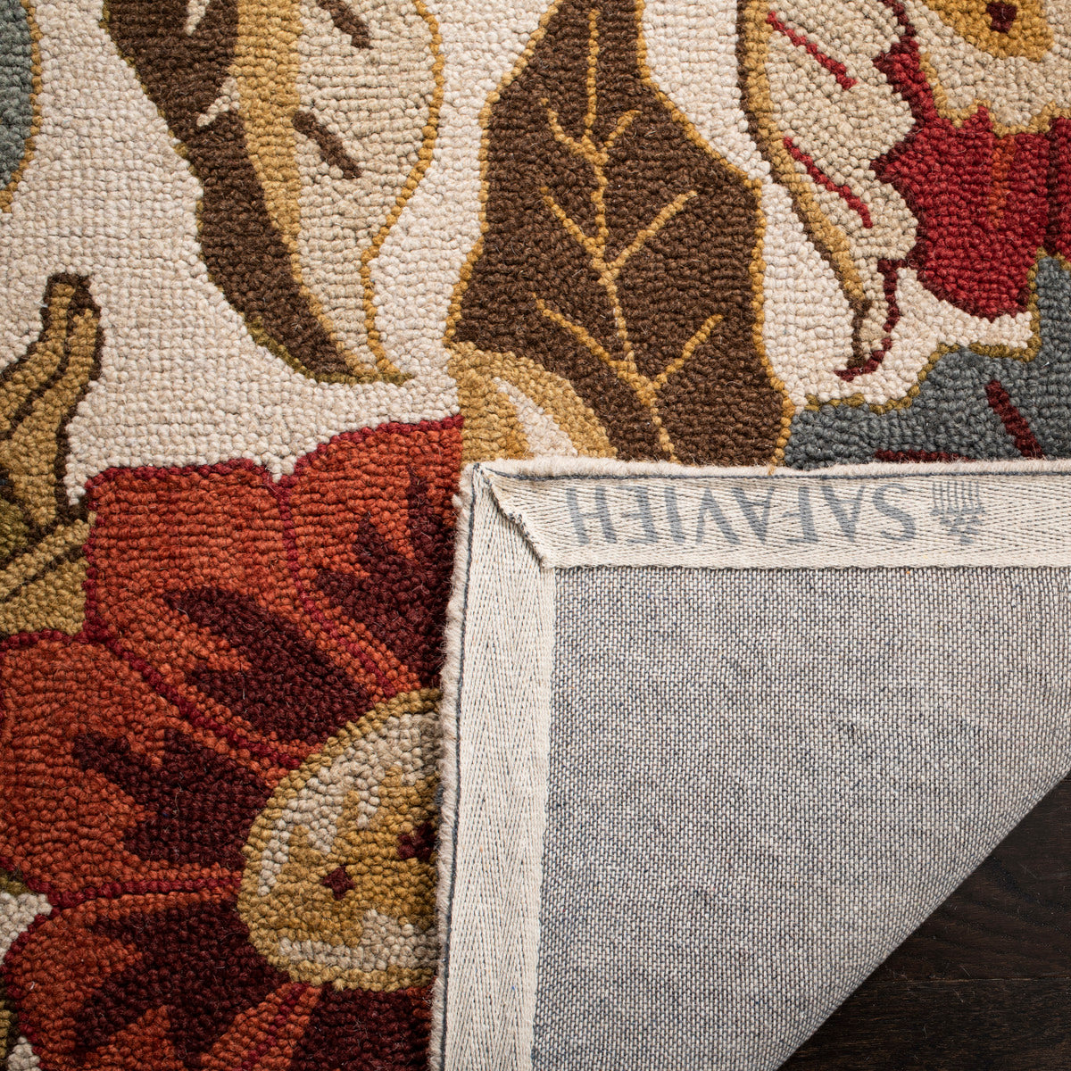 Vibrant Hand - Woven Wool Blossom Rug for Contemporary Country - Casual Decor