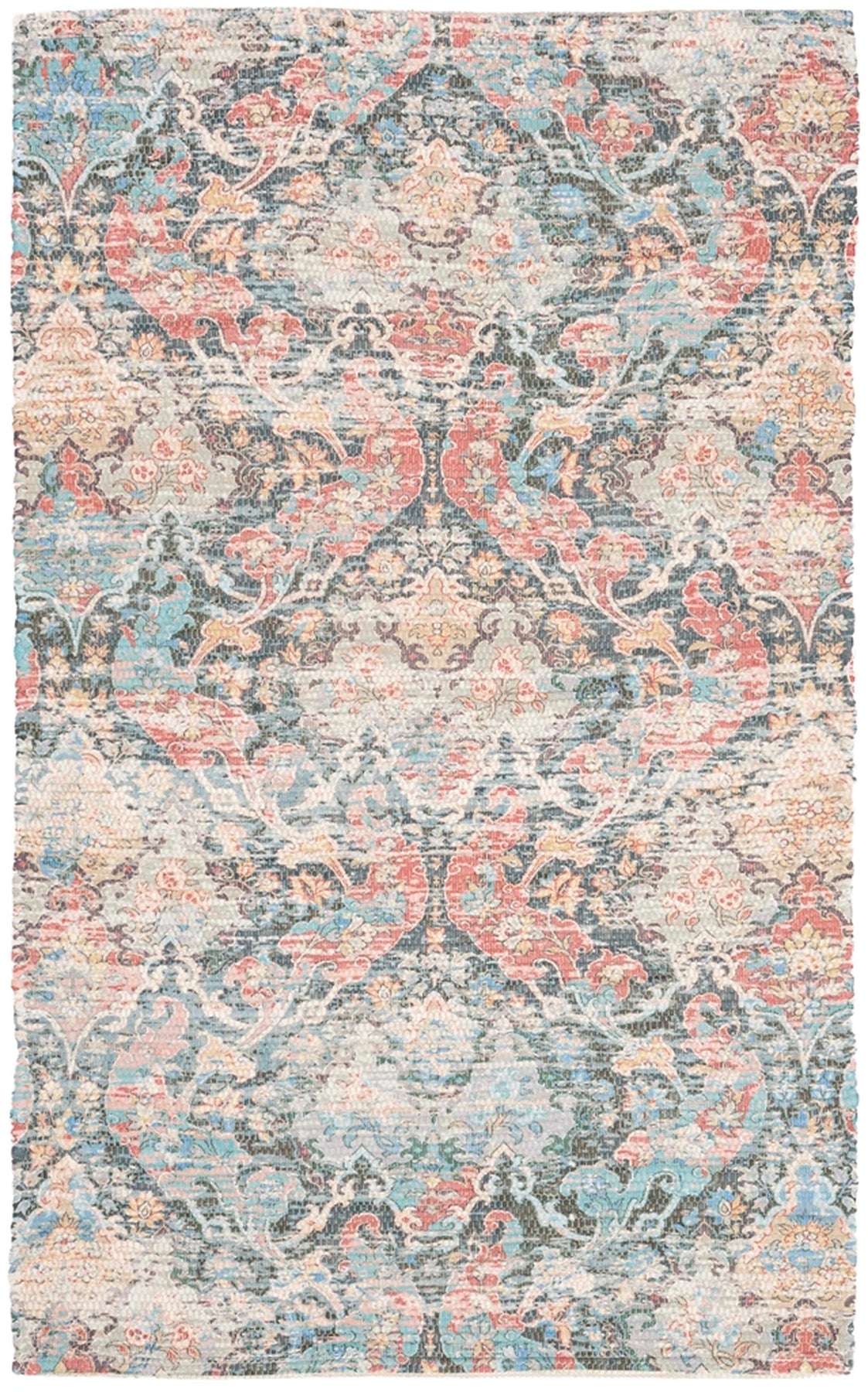 Luxurious Contemporary Hand - Loomed Saffron Rug: 80% Polyester, 20% Cotton for Elegance