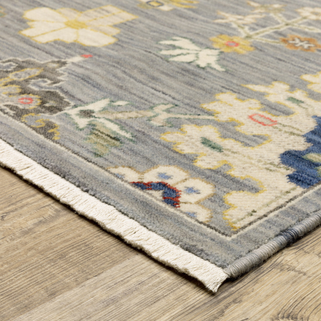 Stylish Fringed Stain-Resistant Oriental Area Rug for Kid and Pet-Friendly Homes