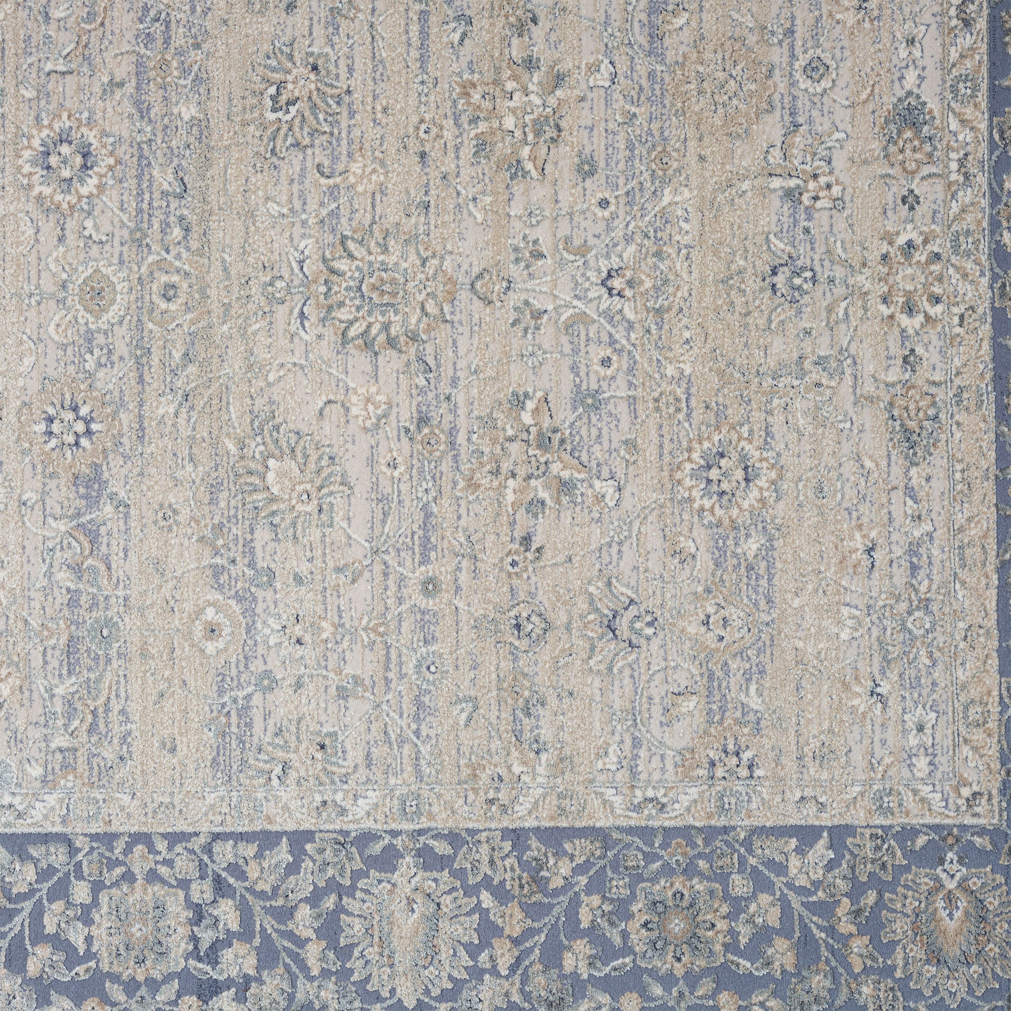 Exquisite Floral Area Runner Rug with Elegant Blue and Beige Design to Elevate Your Living Space in Style