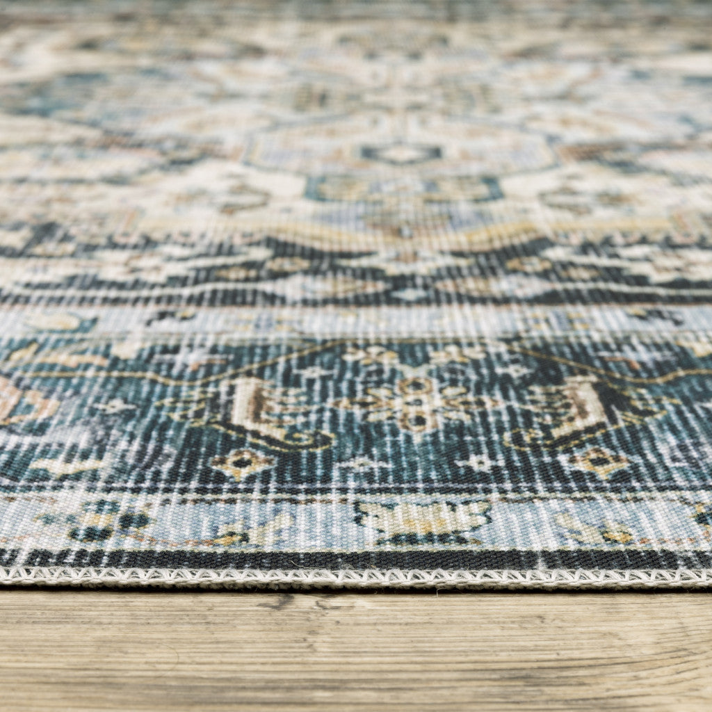 Stain-Resistant, Non-Skid Elegant Oriental Area Rug for Stylish Homes
