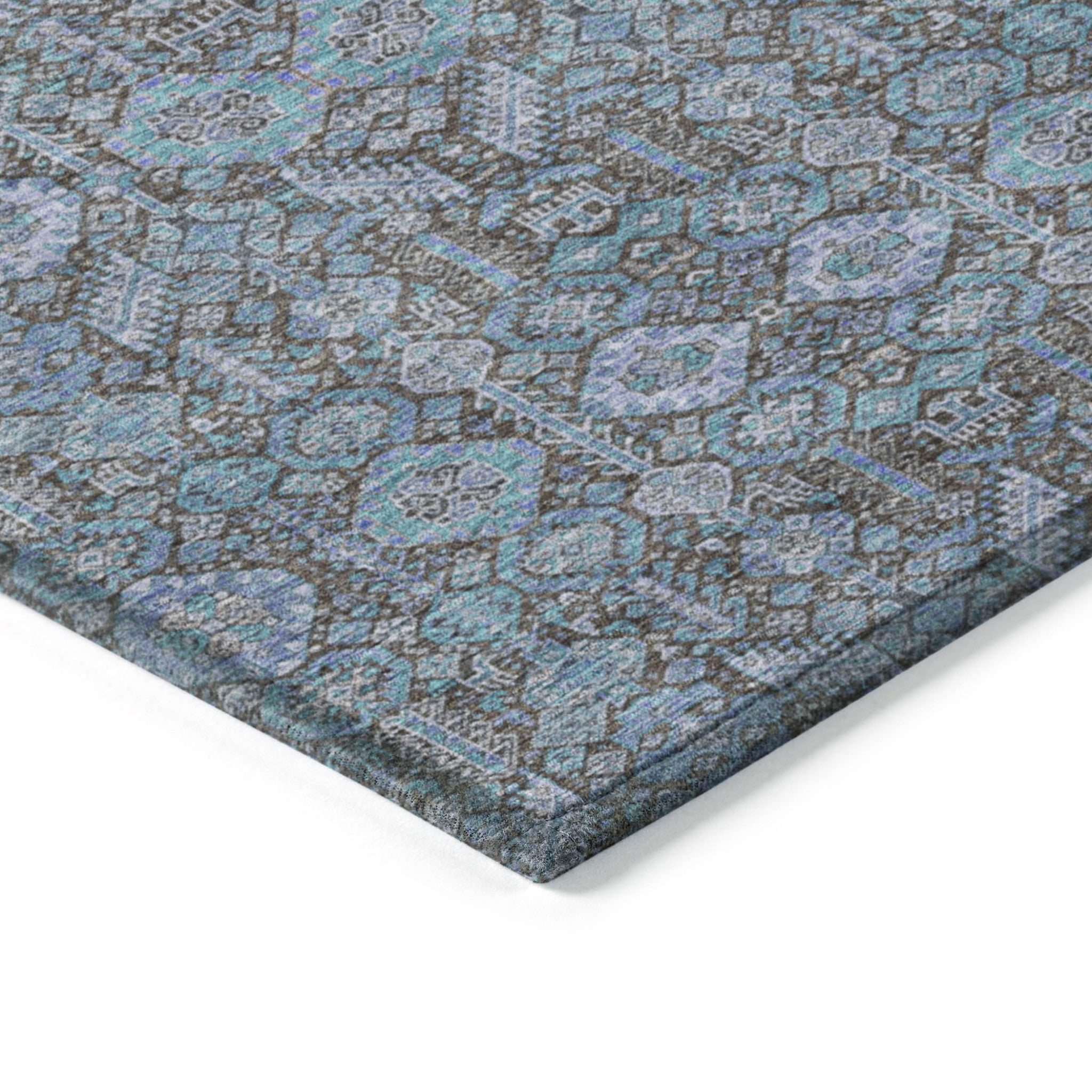 Stylish and Functional Floral Indoor-Outdoor Runner Rug with Stain Resistance, Non-Skid Feature and Beautiful Design for Any Living Space