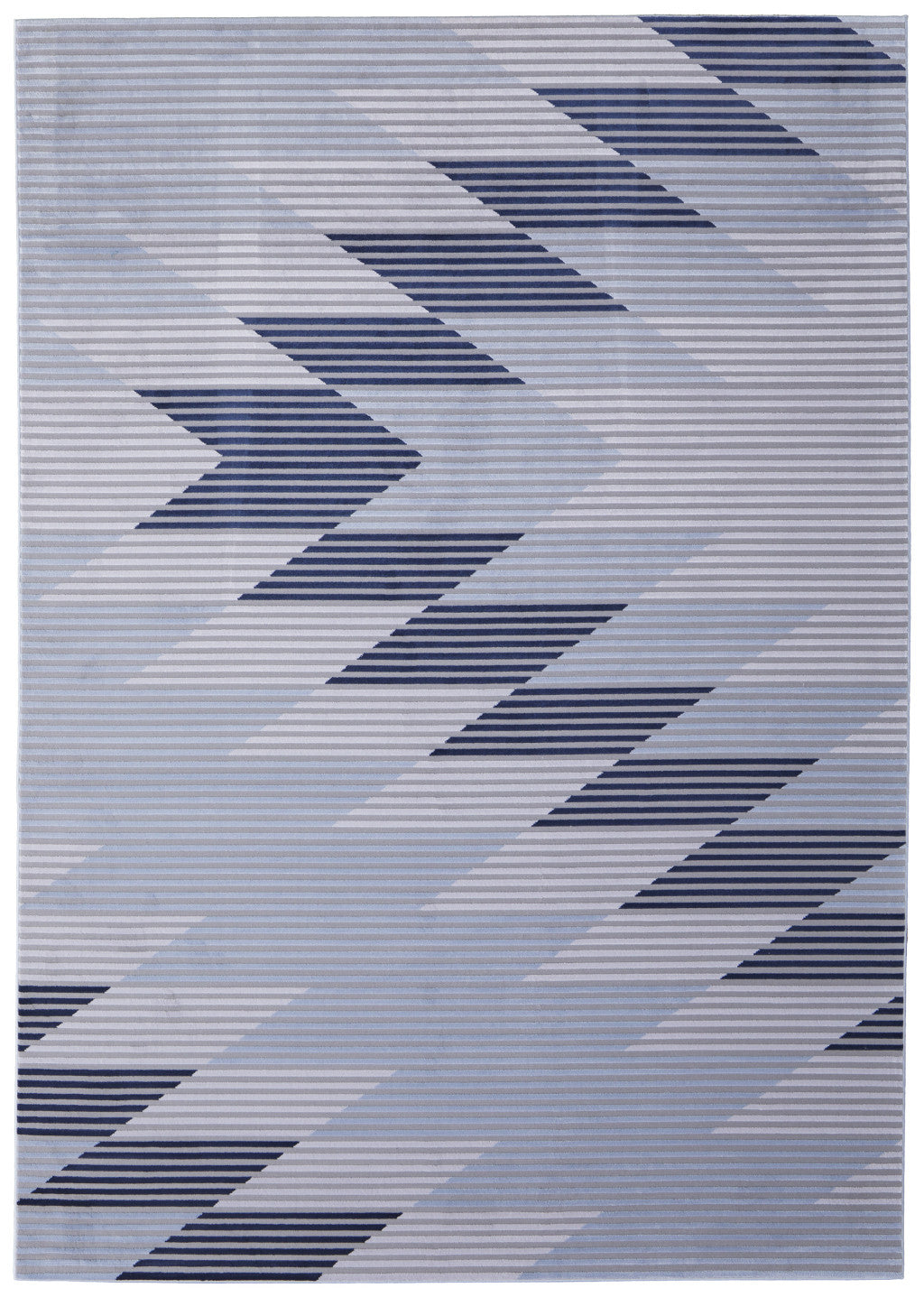 Stylish Geometric Power Loom Area Rug with White, Gray & Gold Design - Stain Resistant for Family Homes with Kids and Pets