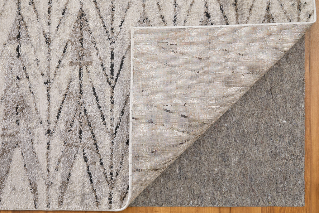 Stylish Geometric Power Loom Area Rug - A Stain-Resistant Decorative Accent Perfect for Kids' and Pets' Living Spaces