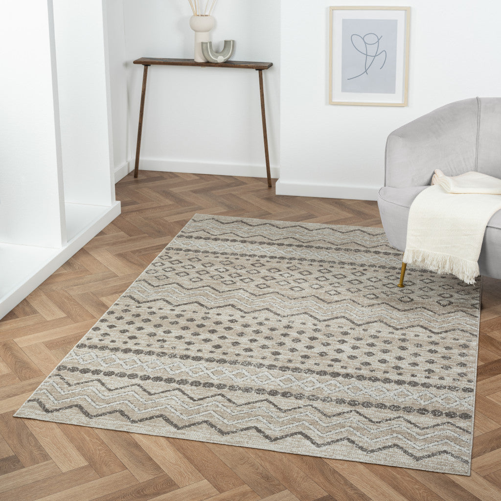 Stylish Washable Geometric Area Rug with High - Quality Turkish Craft for Modern Homes