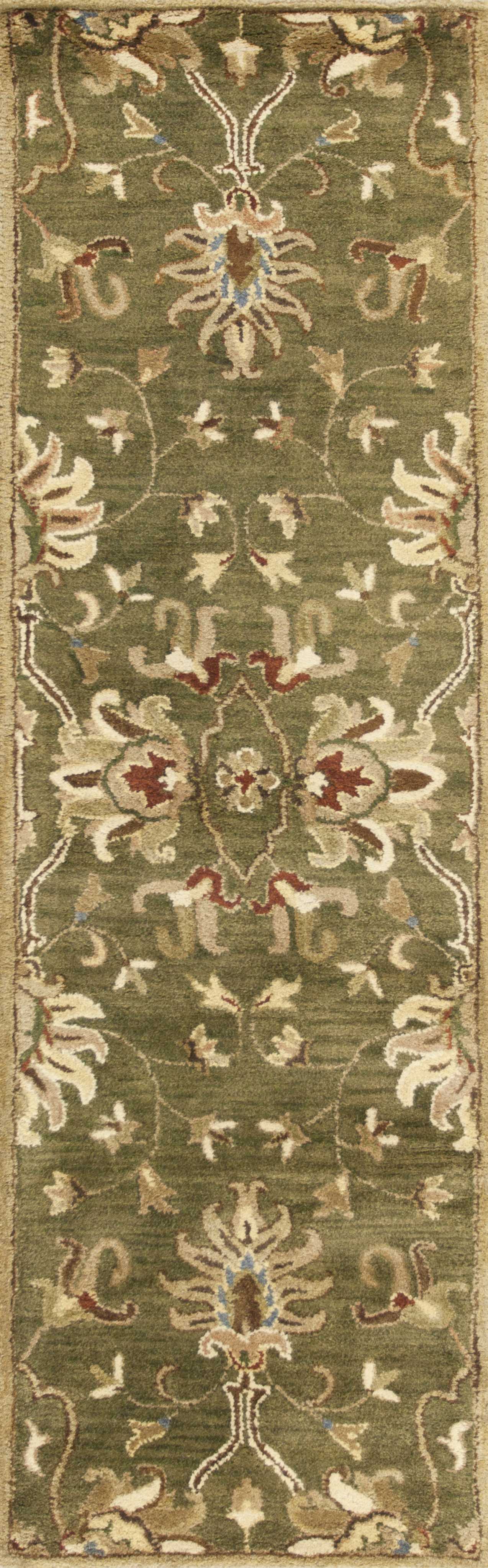 Exquisite Handmade Wool Floral Area Rug - Add Timeless Charm to Your Living Space!