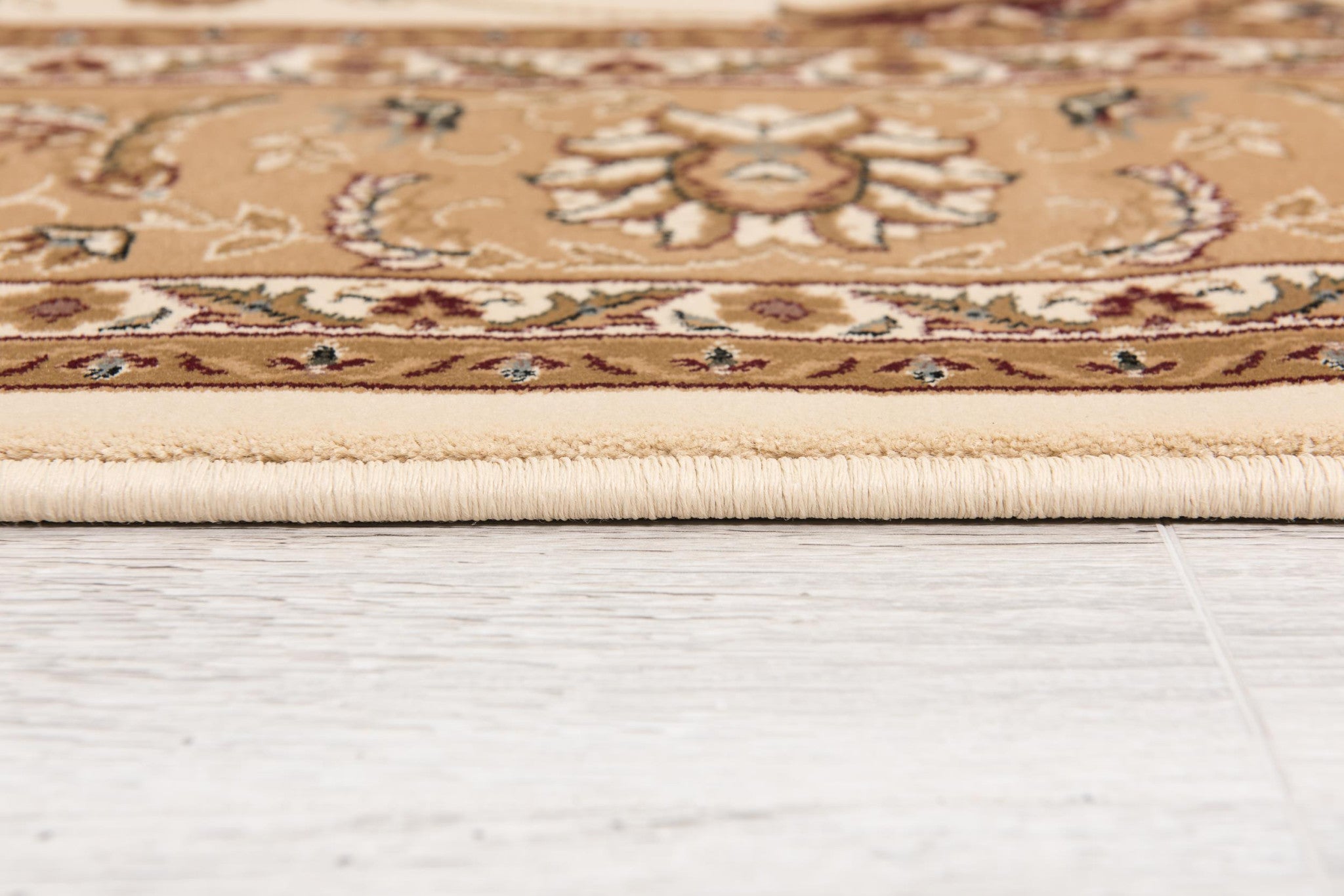 Soft-textured Beige and Ivory Oriental Runner Rug for a Warm and Cozy Home