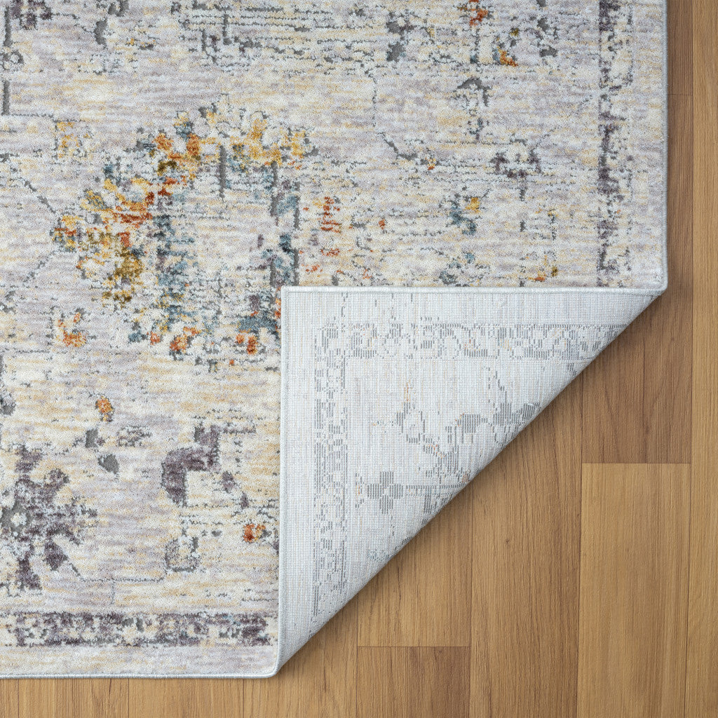 Elegant Ivory and Blue Floral Runner Rug for Stylish Walkways and Doorways