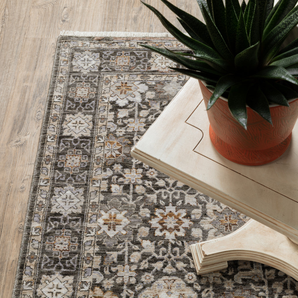 Exquisite Oriental Power - Loomed Runner Rug with Stain - Resistant Feature and Stylish Tassels for Any Indoor Space