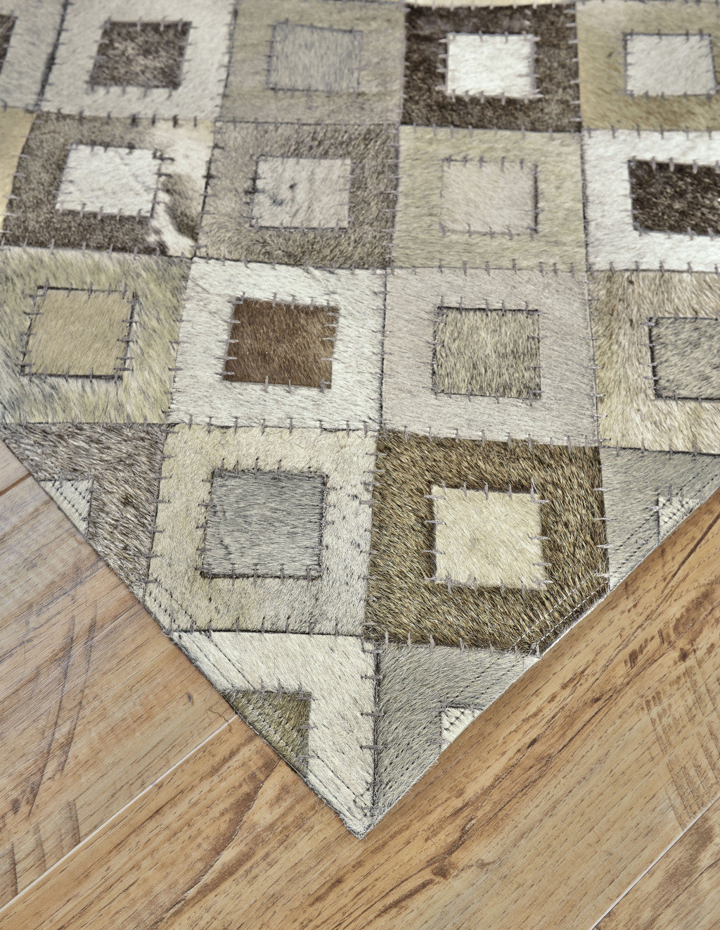 Stylish Black Gray Faux Cowhide Area Rug for Elegant Living Spaces