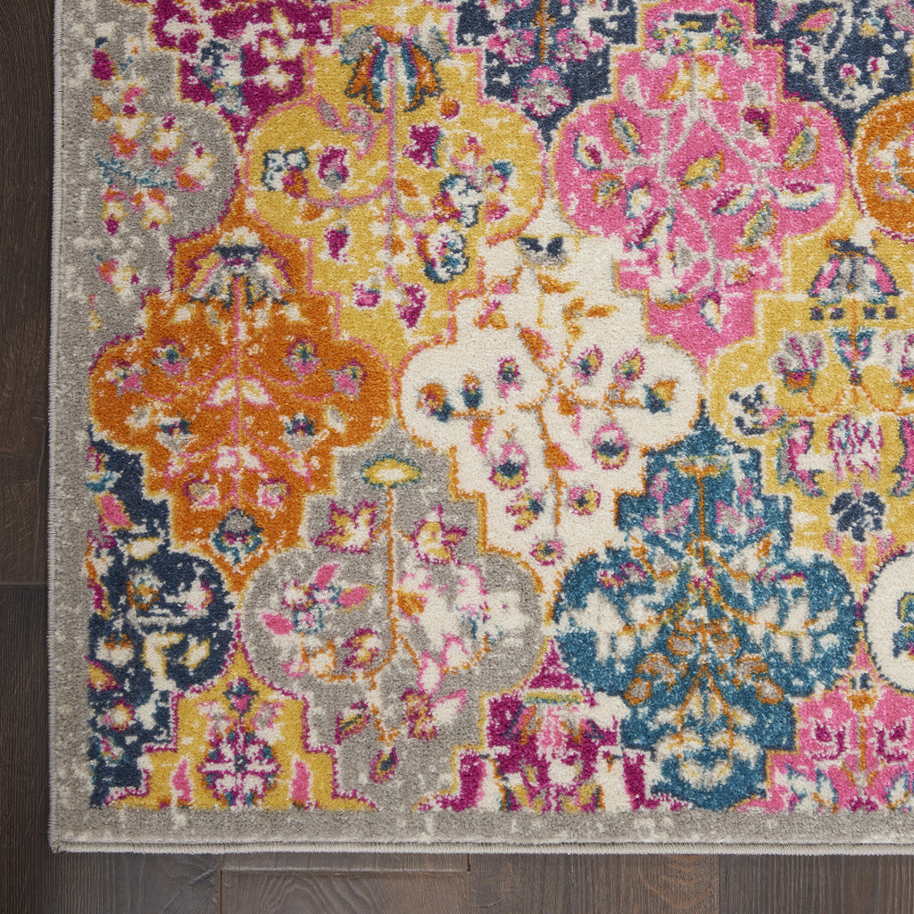 Stylish Geometric Pink and Gray Dhurrie Area Rug for Enhancing Your Living Space Decor