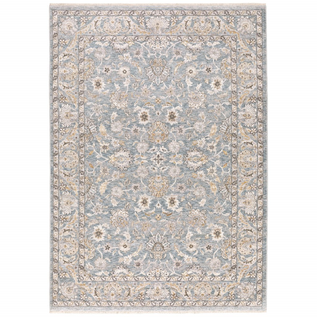 Exquisite Floral Indoor Area Rug - Soft Polyester Design Ideal for Both Modern and Traditional Living Spaces