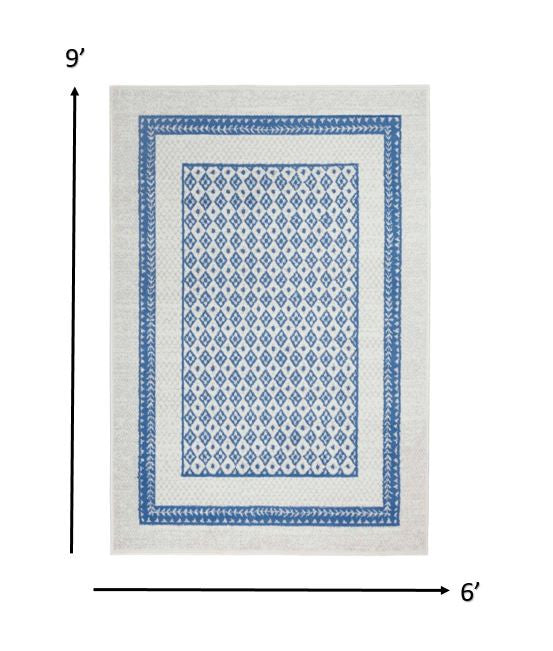 Navy Blue Geometric Dhurrie Area Rug - Add Style and Sophistication to Your Space