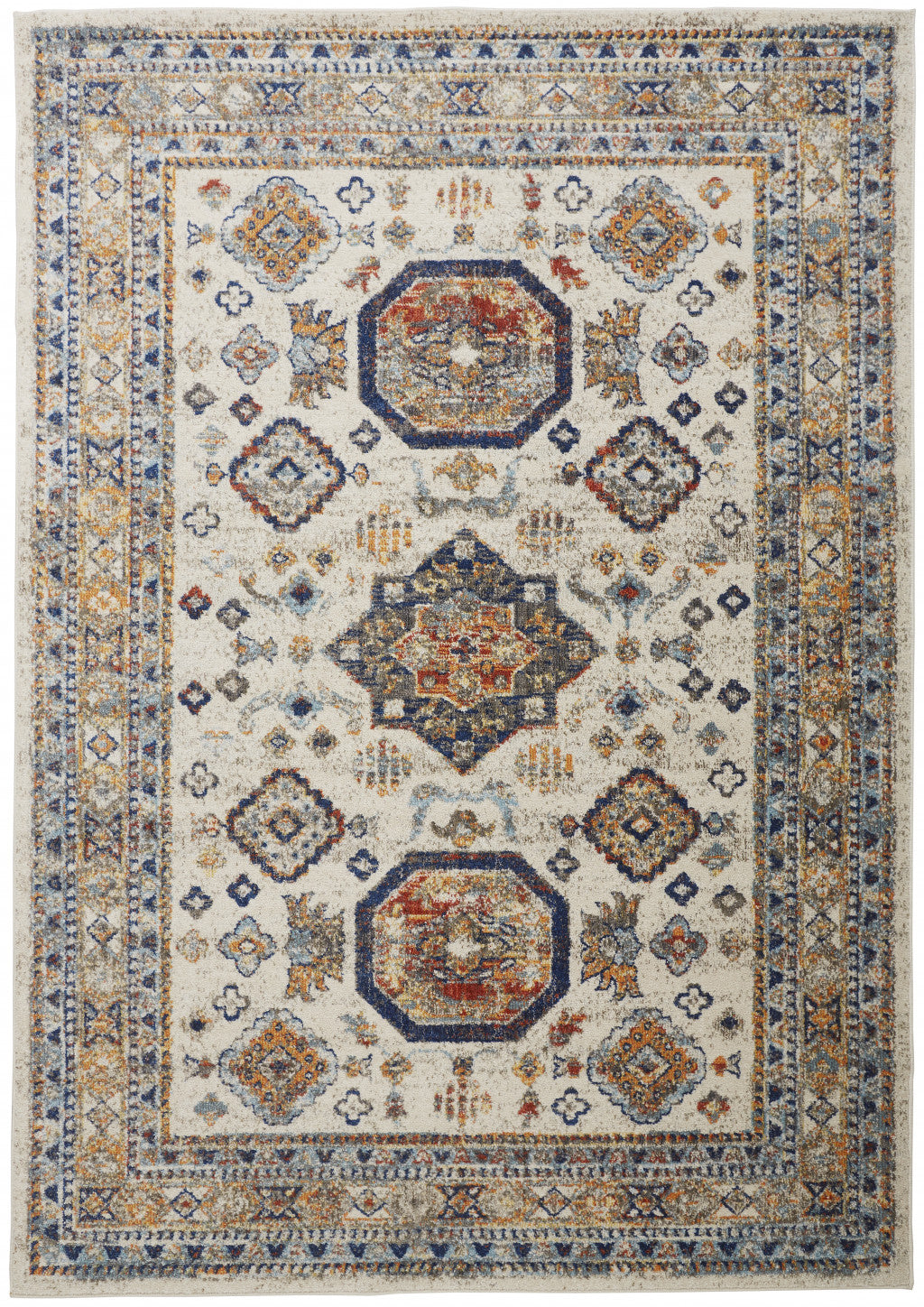 Luxurious Stain-Resistant Floral Area Rug for Family and Pet Spaces