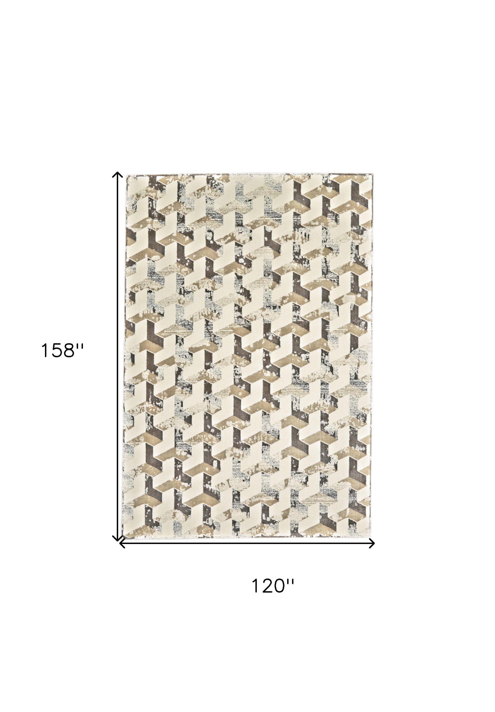 Elegant Geometric Wool Blend Power Loom Area Rug for a Stunning Home Decorative Accent