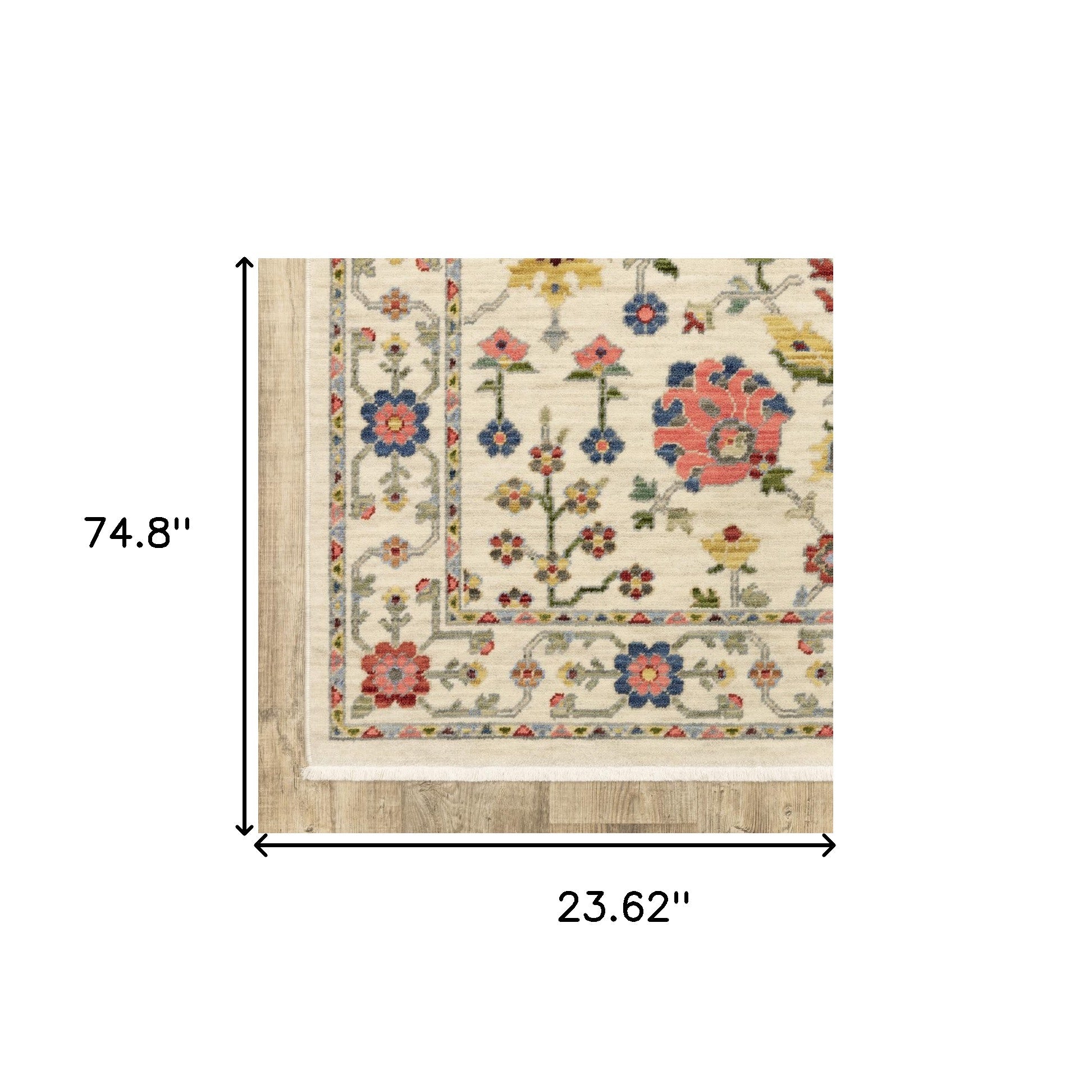 Stylish and Stain-Resistant Elegant Blue and Gray Oriental Power Loom Area Rug for Any Room Décor