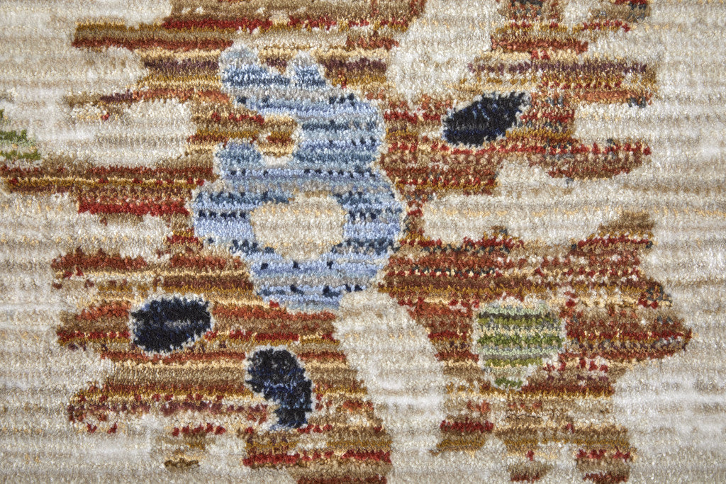 Stain-Resistant Floral Power Loom Area Rug - A Decorative and Functional Accent for Kid and Pet-Friendly Living Spaces