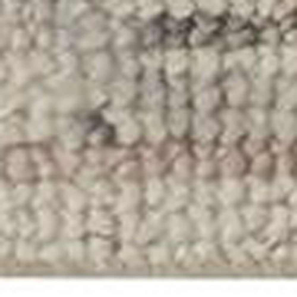 Luxury Stain-Resistant Hand-Knotted Wool Area Rug in Elegant Gray, Ivory & Blue