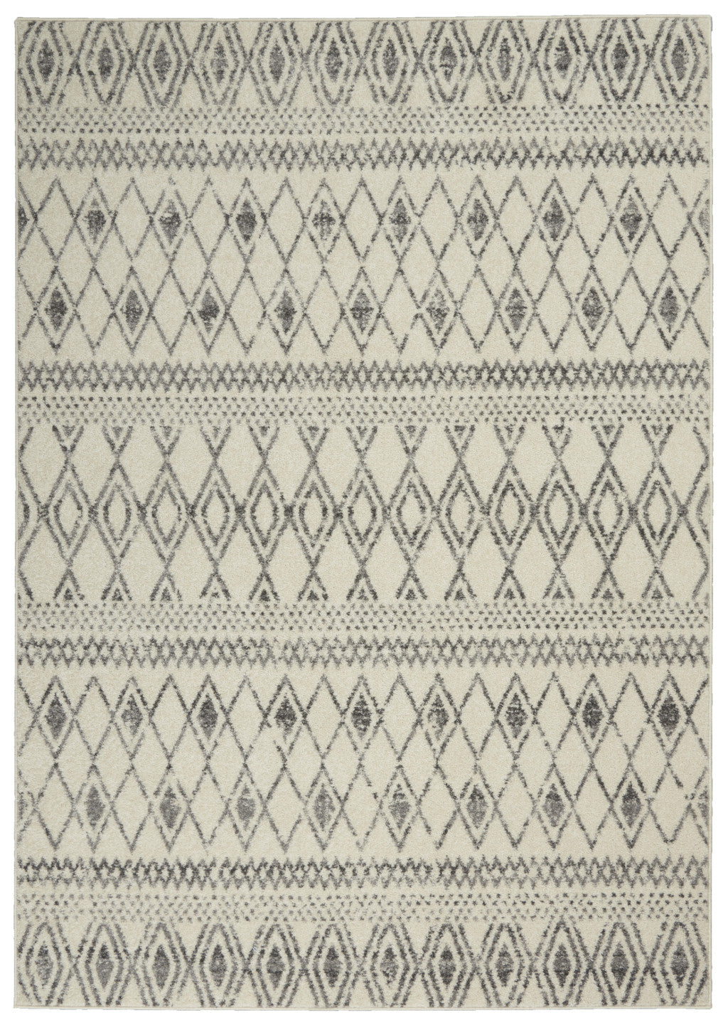 Stylish Gray Geometric Berber Area Rug for Elegant and Durable Living Spaces