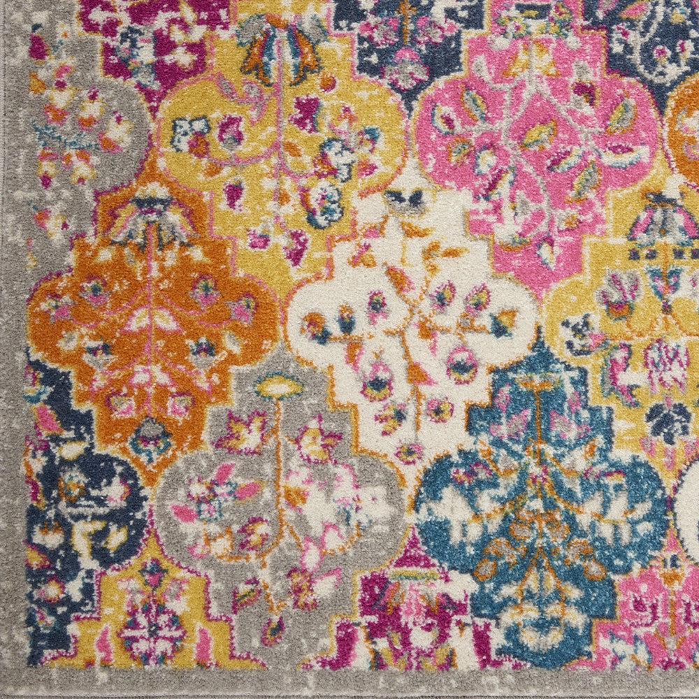 Stylish Geometric Pink and Gray Dhurrie Area Rug for Enhancing Your Living Space Decor