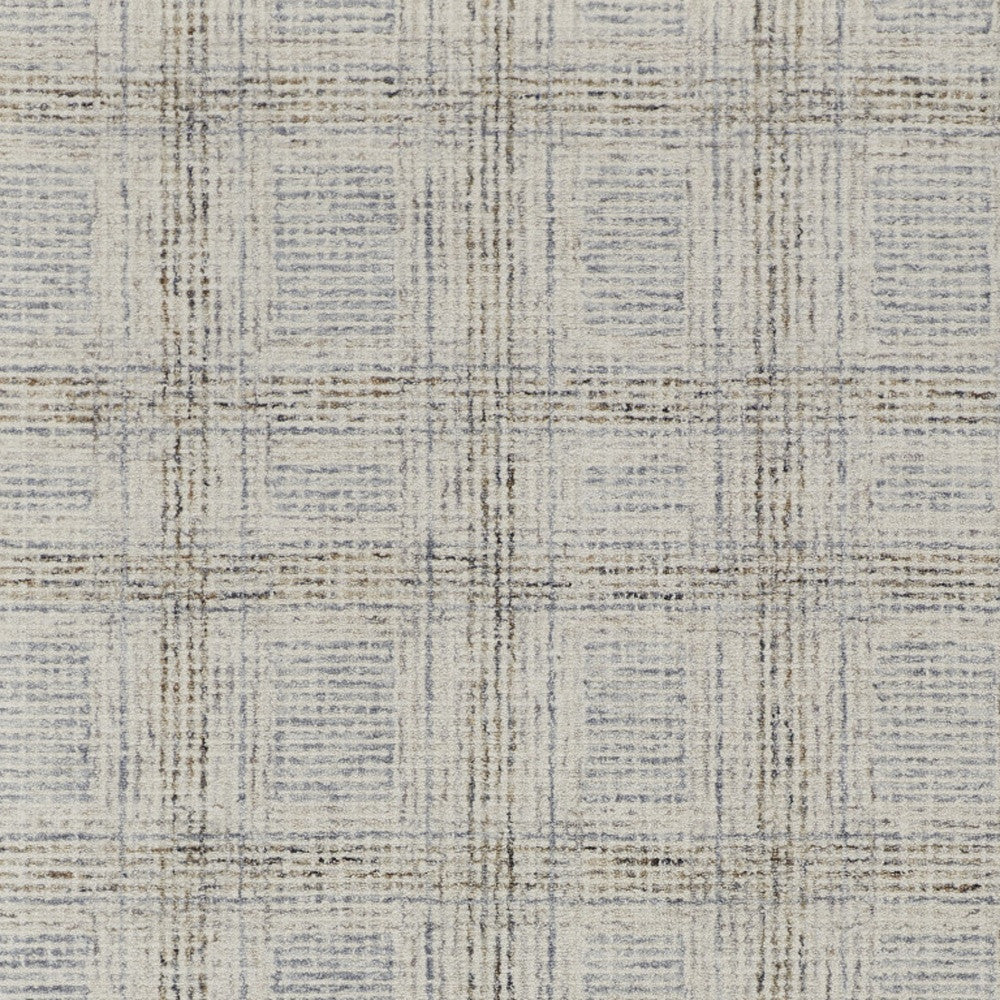 Stylish Stain-Resistant Geometric Hand-Tufted Wool Area Rug for Pets & Kids