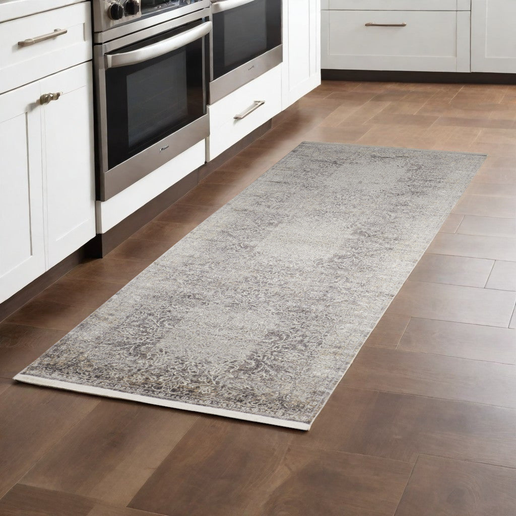 Exquisitely Designed Elegant Tan and Gray Oriental Style Area Rug - Ideal for Creating Cozy and Stylish Living Spaces in Homes