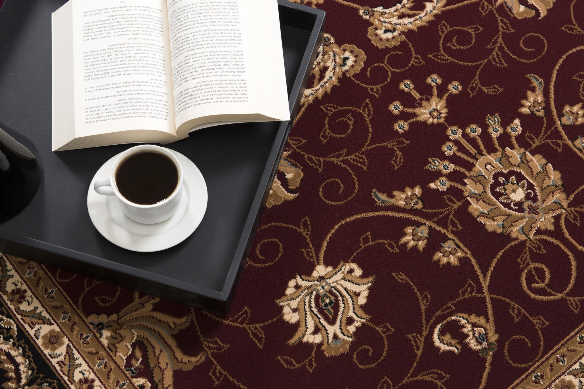 Stylish Red and Black Oriental Runner Rug for Warm and Inviting Home Decor