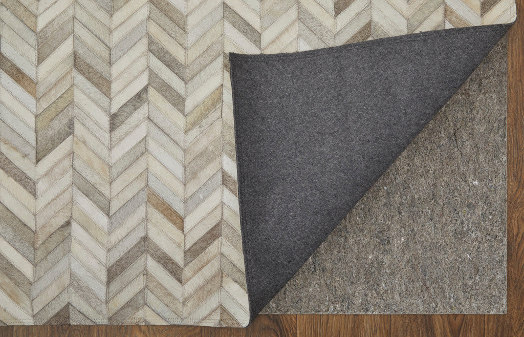 Stylish Gray, Brown & Ivory Faux Cowhide Area Rug for Elegant Home Warmth