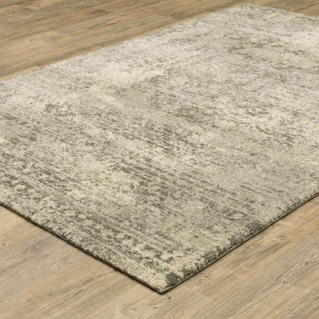 Stylish and Stain - Resistant Oriental Runner Rug in Grey, Ivory, and Beige for Elegant Homes