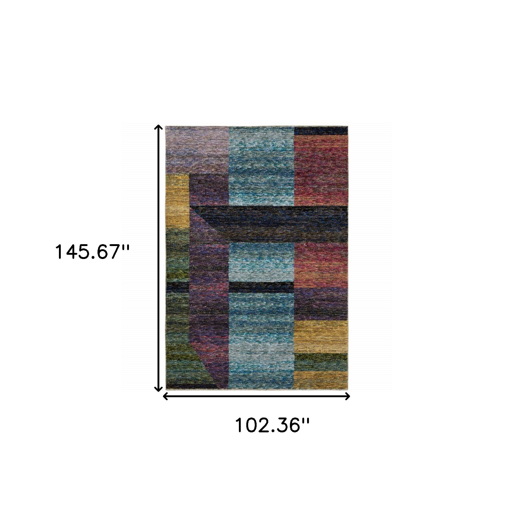 Stylish Stain-Resistant Geometric Area Rug with Purple and Red Design Ideal for Family Living Spaces