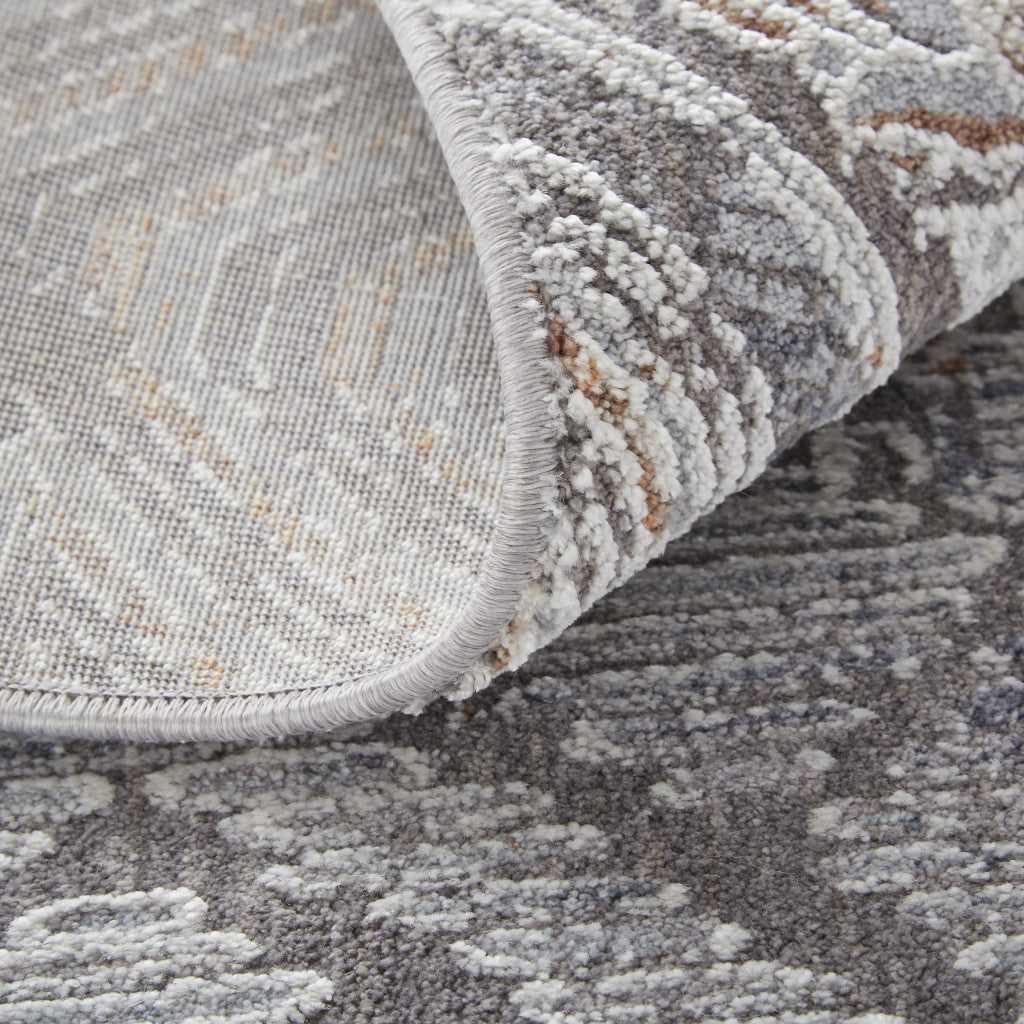Exquisite Stain-Resistant Ivory and Gray Geometric Area Rug Ideal for Family Homes with Kids and Pets