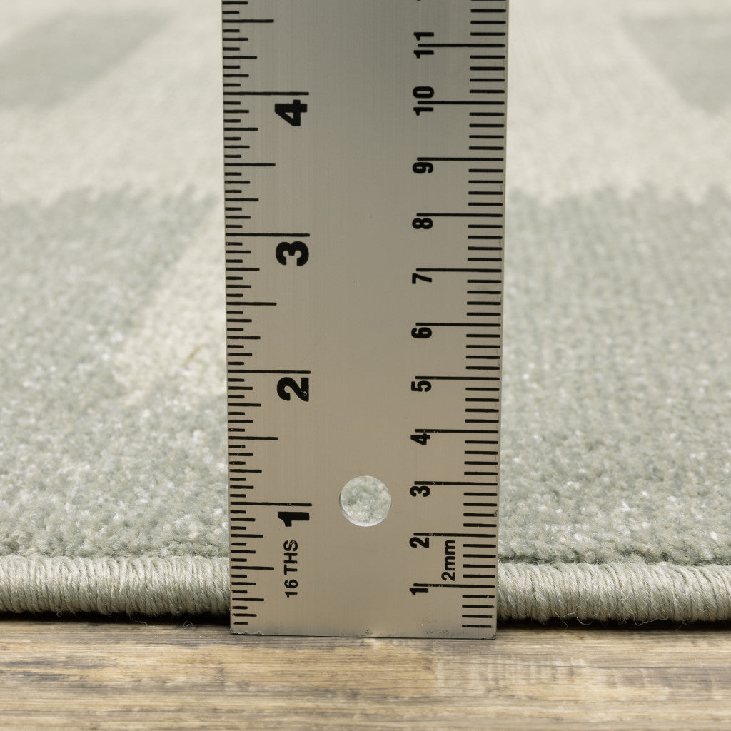 Stain-Resistant Geometric Area Rug in Beige, Grey, Gold, and Green for Elegant and Stylish Living Spaces