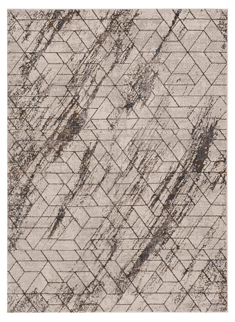 Stunning Ivory Runner Rug with Metallic Accents for Traditional & Transitional Spaces
