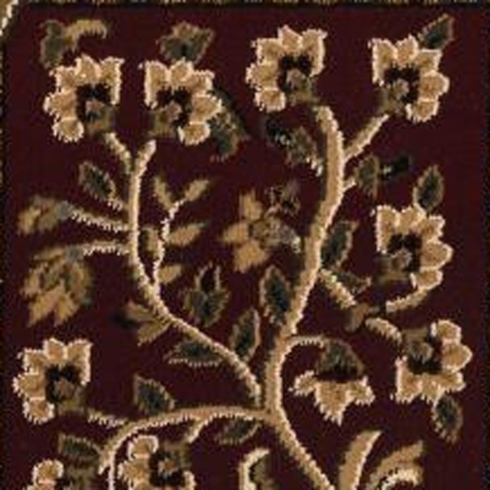 Exquisite Beige and Black Oriental Style Power Loom Runner Area Rug - Enhance Your Living Space with Elegance and Comfort