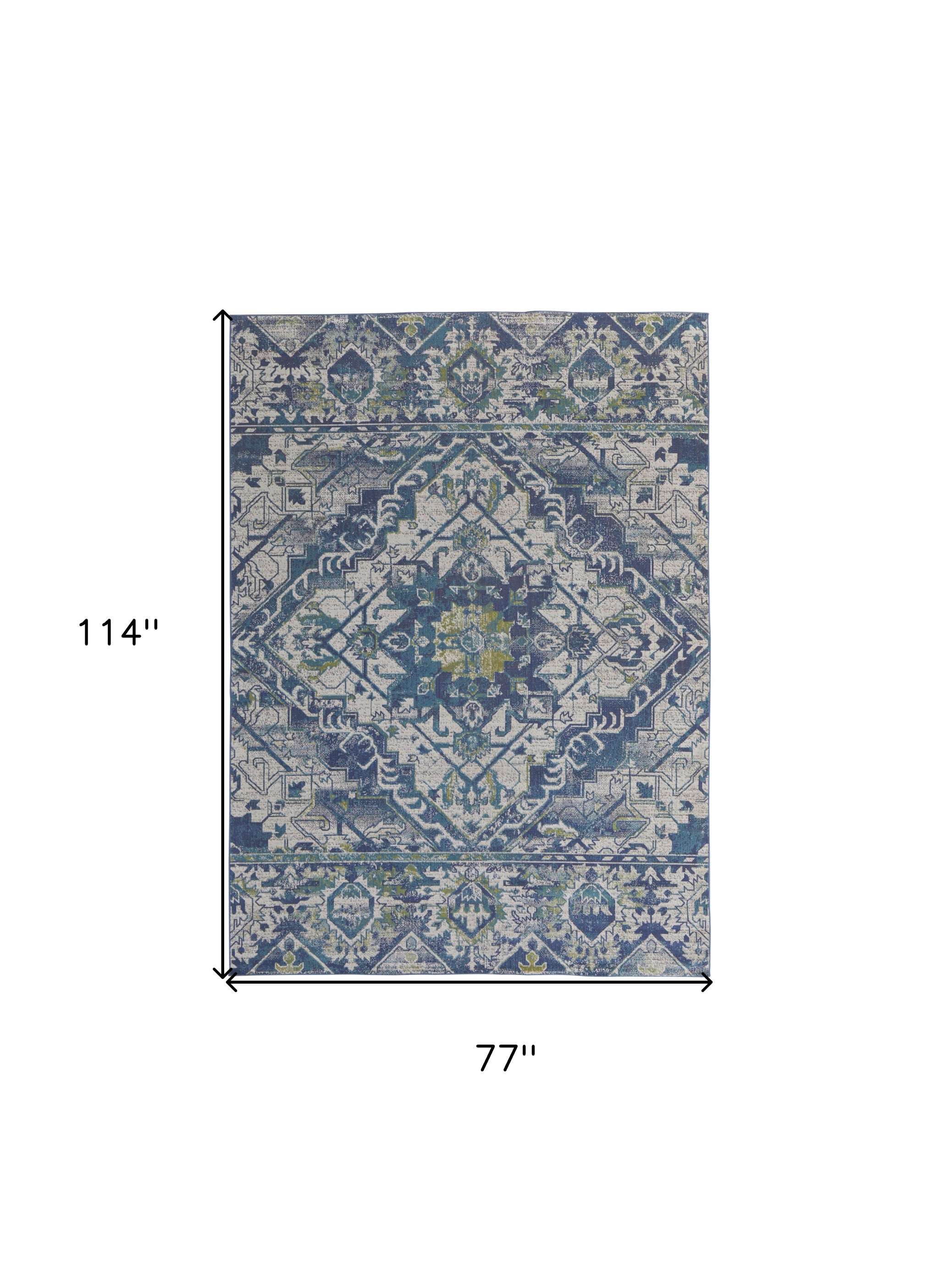 Exquisite Oriental Style Area Rug - 6x9 Feet Stain-Resistant Design Ideal for Comfortable Spaces with Children and Pets