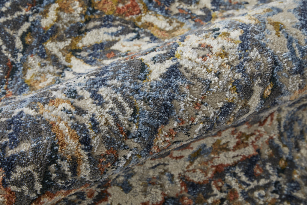Stylish Floral Area Rug with Fringe in Ivory and Brown - Ideal Decorative Piece for Any Space